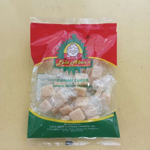 Lola Abons Special Durian Cubes Candy 25pcs 70grams - Image 7