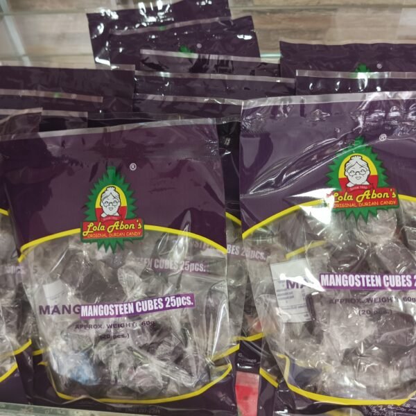 Lola Abons Special Mangosteen Candy Cubes 25pcs per Pack - Image 3