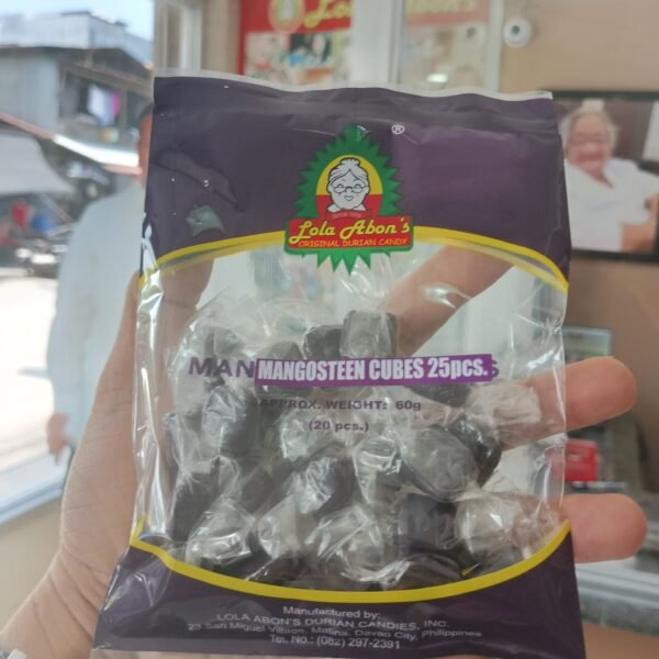 Lola Abons Special Mangosteen Candy Cubes 25pcs per Pack - Image 5