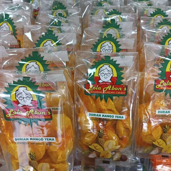 Lola Abons Special Durian Mango Yema Candy 12pcs | 60grams - Image 2