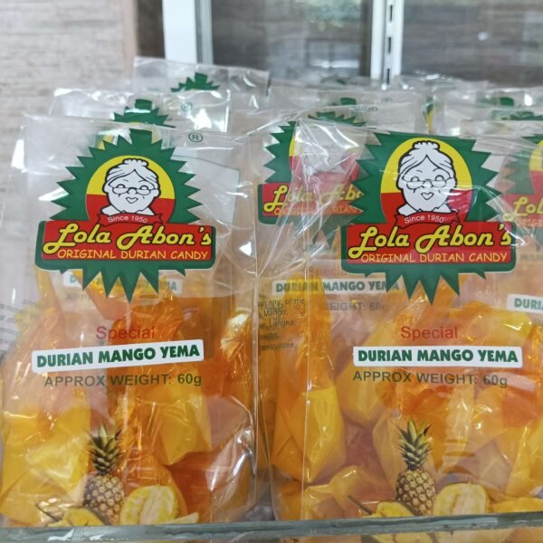 Lola Abons Special Durian Mango Yema Candy 12pcs | 60grams - Image 5