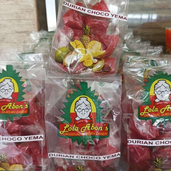 Lola Abons Special Choco Durian Yema Candy 12pcs| 60 grams - Image 2
