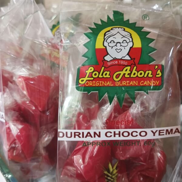 Lola Abons Special Choco Durian Yema Candy 12pcs| 60 grams - Image 4