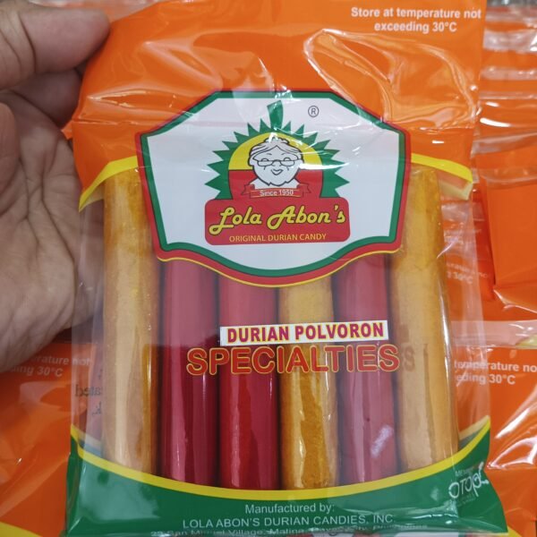 Lola Abons Special Durian Polvoron Barquillos 6pcs per Pack - Image 3