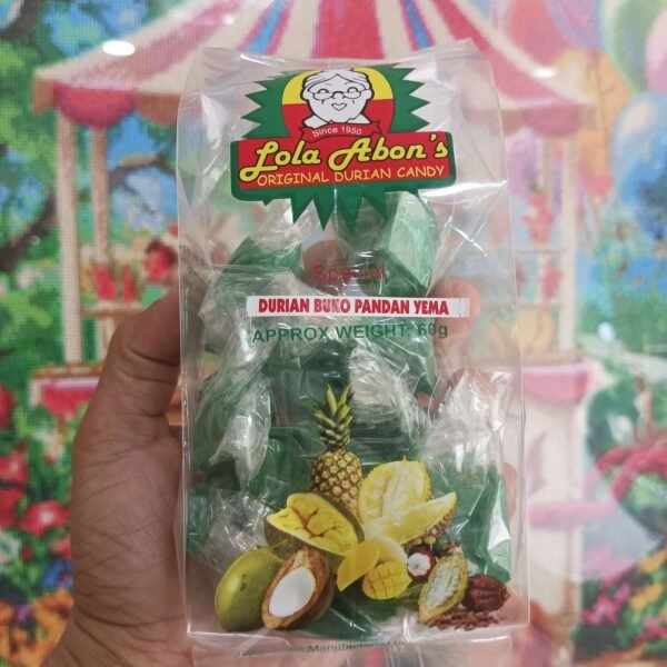 Lola Abons Special Durian Buko Pandan Yema Candy 12pcs | 60grams - Image 5