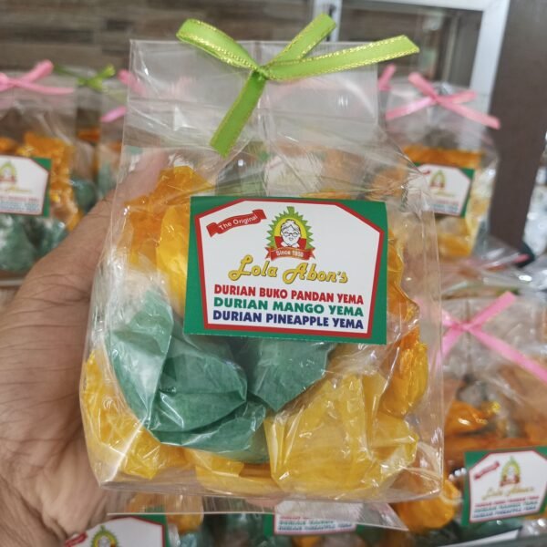 Lola Abons Special Assorted Durian Buko Pandan Mango Pineapple Yema Candy (Big) 36pcs - Image 3