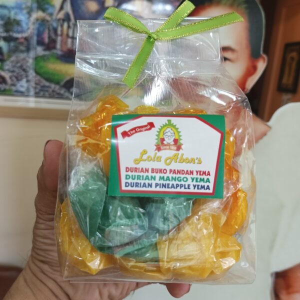 Lola Abons Special Assorted Durian Buko Pandan Mango Pineapple Yema Candy (Big) 36pcs - Image 4