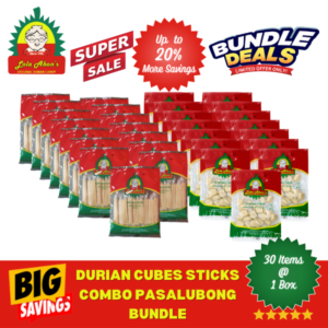 Lola Abons | Durian Cubes Sticks Combo 30pcs/Box [BUNDLE]
