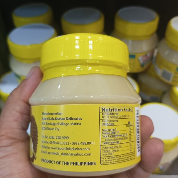 Apo ni Lola Special Yema Durian Jam Sandwich Spread - Image 3